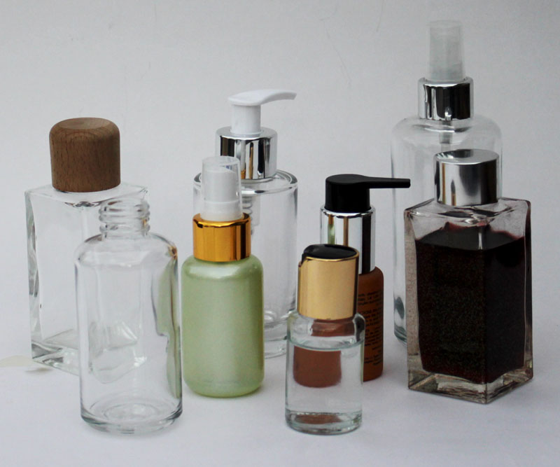 Coloured Cosmetic Bottles 